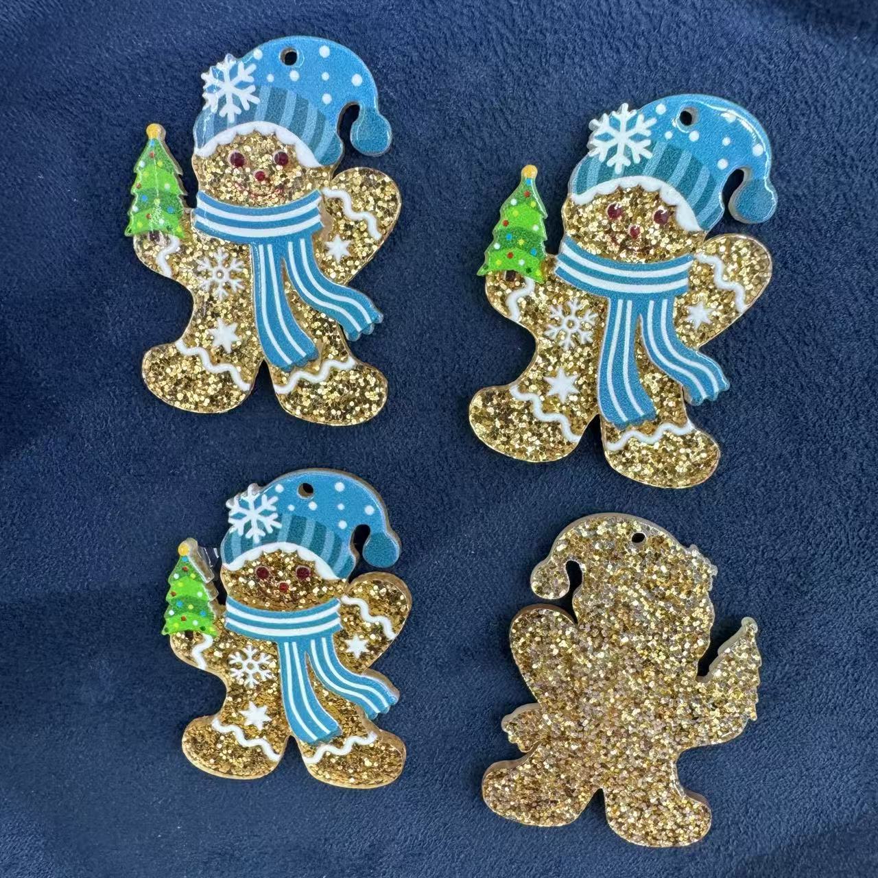 Christmas acrylic pendant, suitable for making keychains