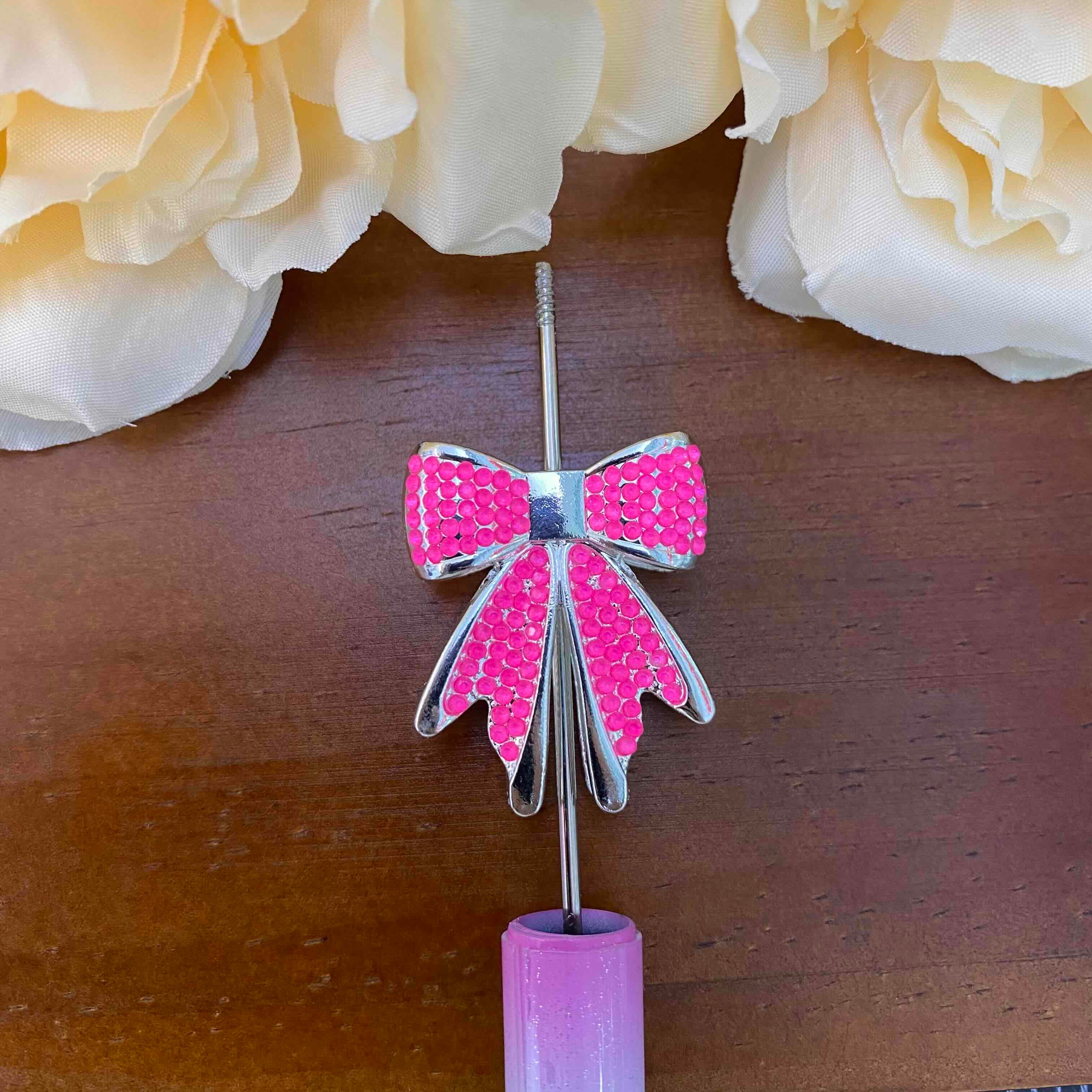 FS20629-Rhinestone Bow Metal Beads