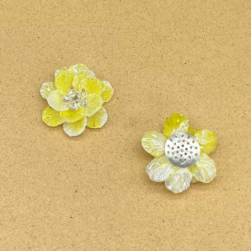 FS1004- 47MM Mixed Color Handmade  Flower For Making Fancy Beads Zoe's DIY Shop