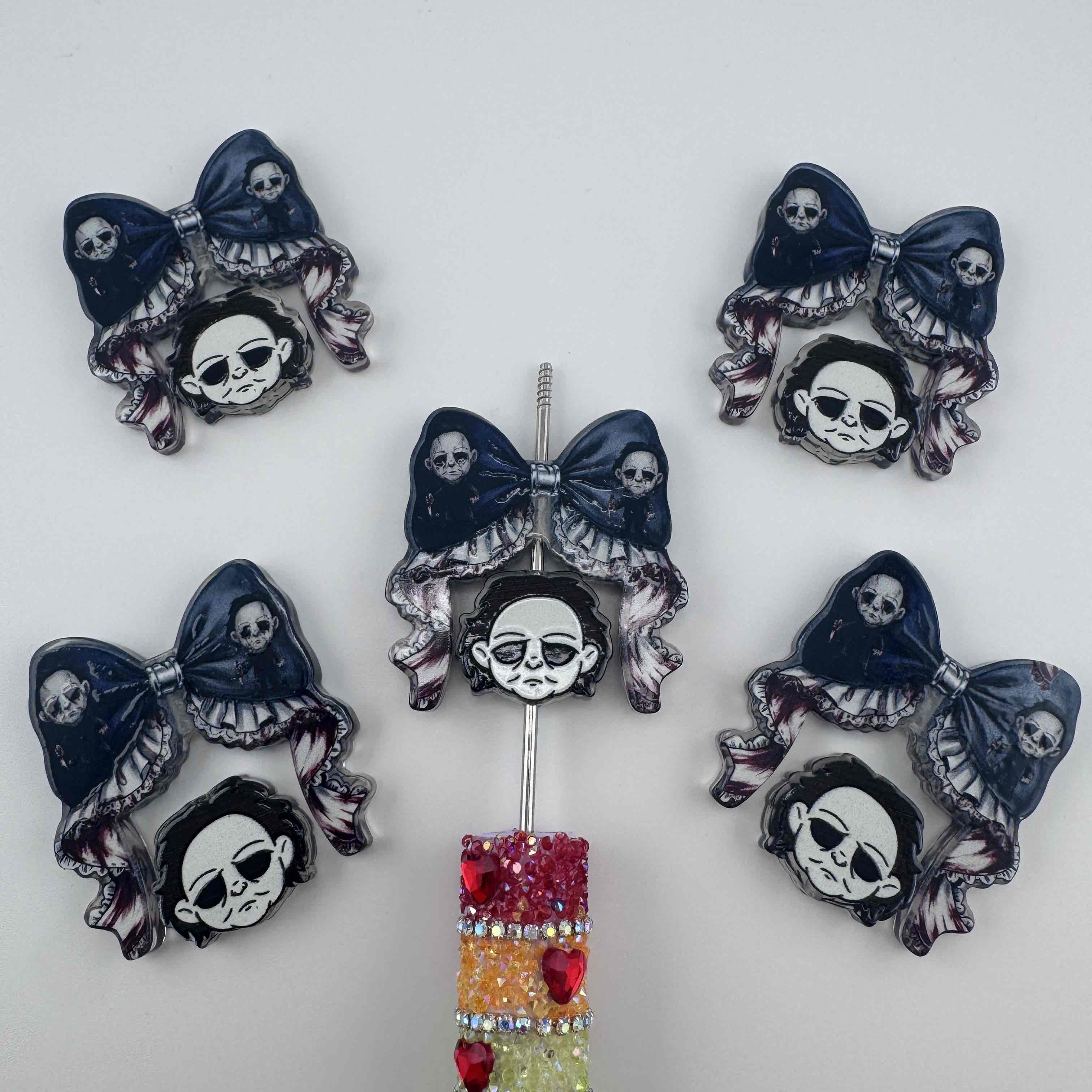 FS20035-Micheal Myers Acrylic Focal Beads