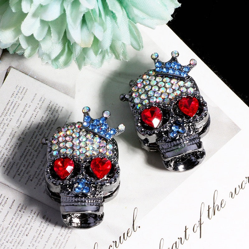 FS19375-About 29*19*16mm Halloween Skull Metal Beads