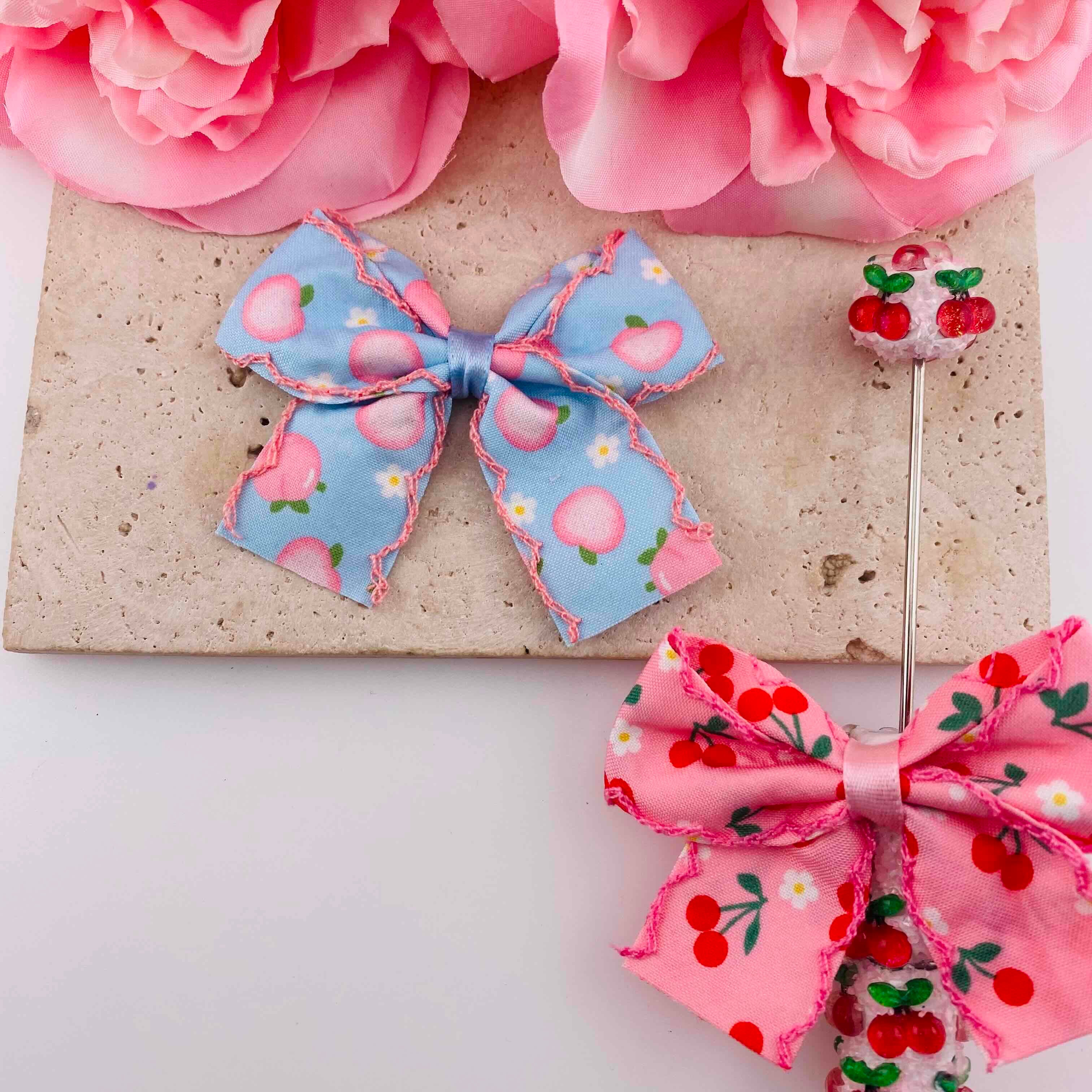 FS19870-Colorful Fruit Fabric Bow