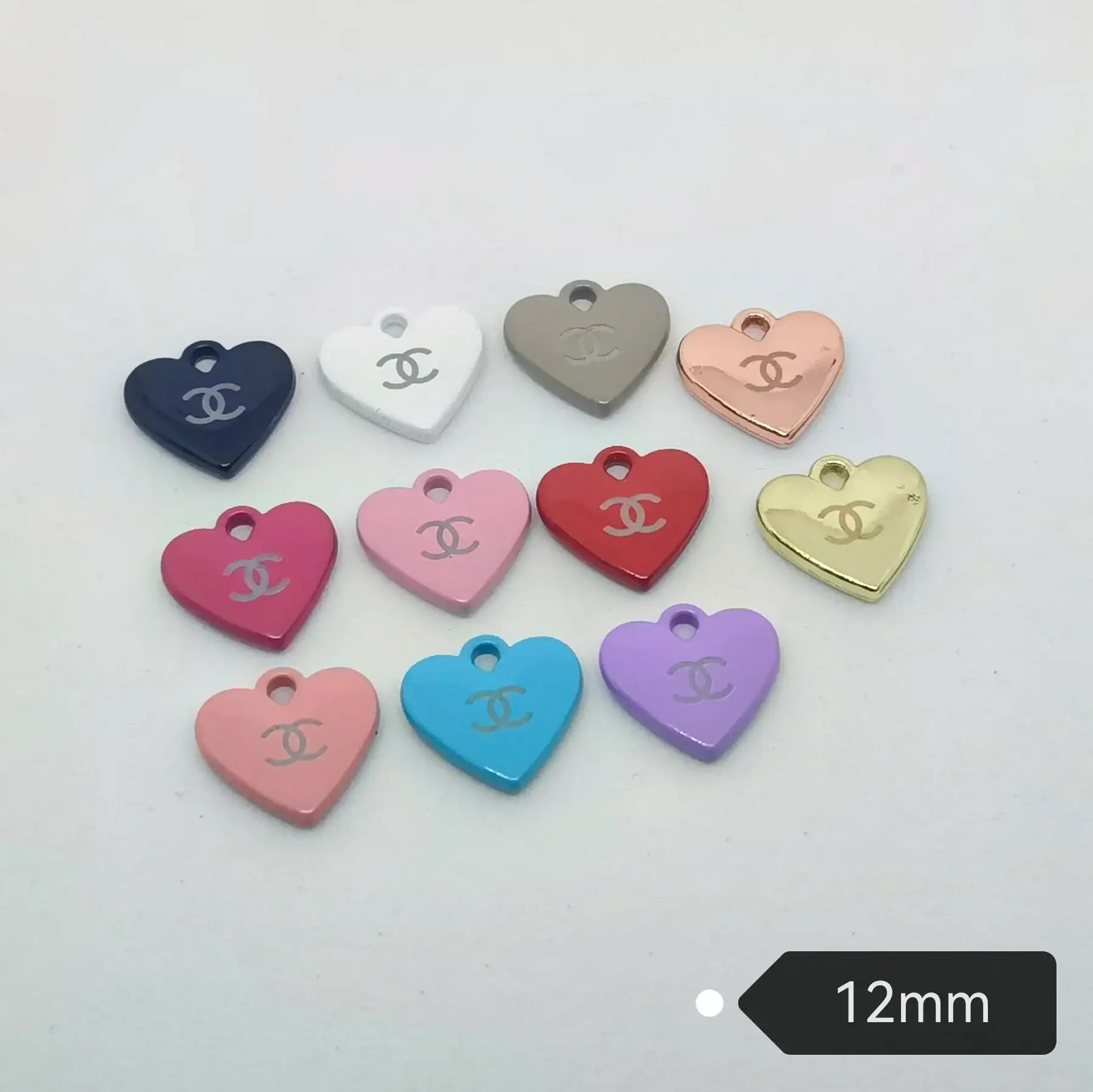 FS4928- About 12mm Mixed Color CC Metal Charms