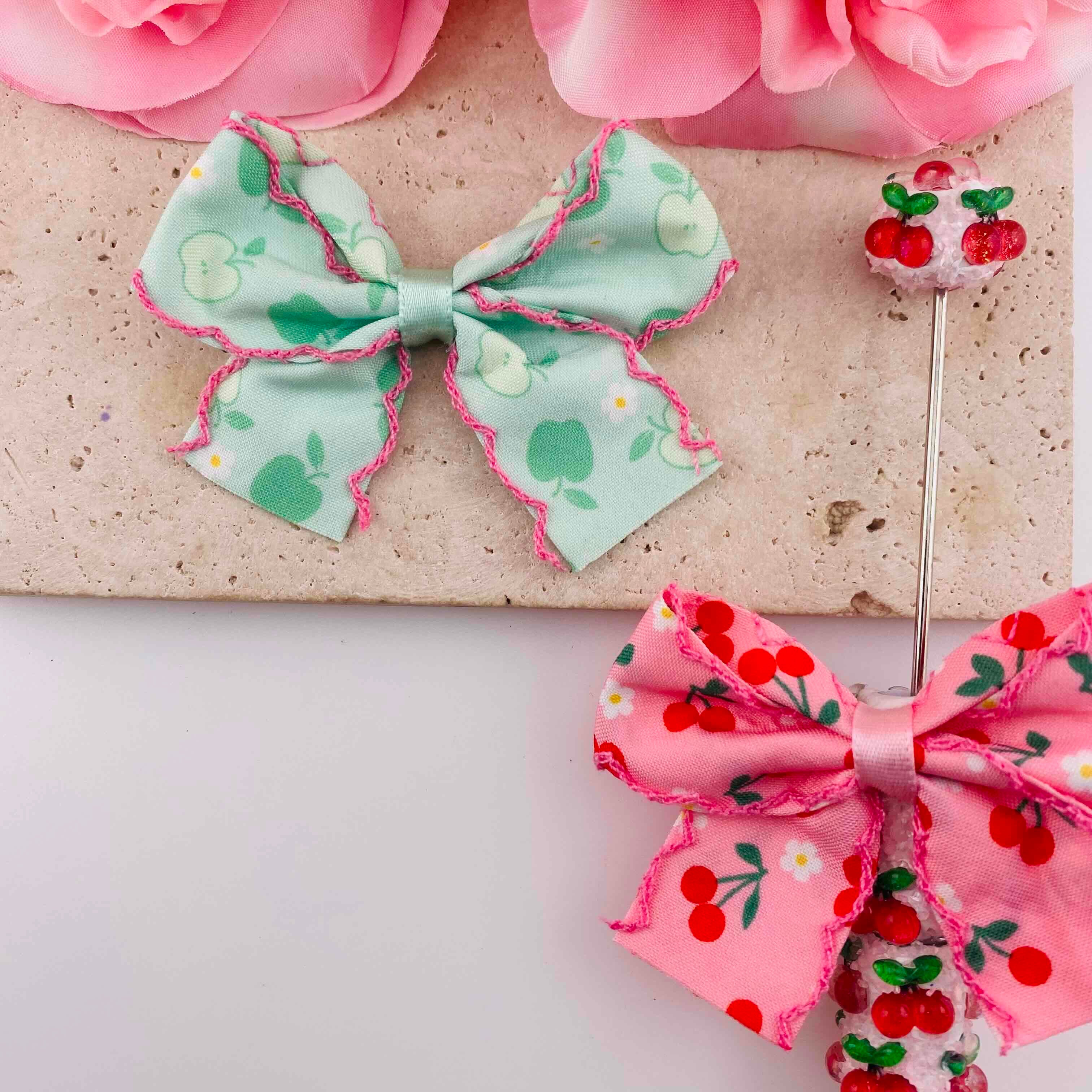 FS19870-Colorful Fruit Fabric Bow