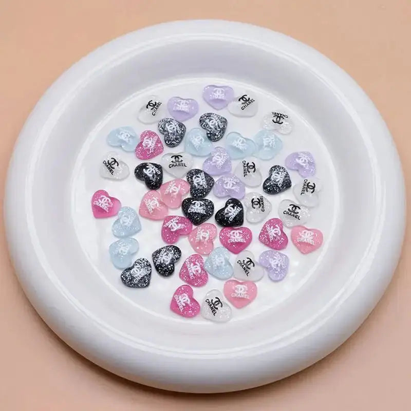 10*11 Heart Nail Charms For DIY Project -Zoe DIY Wholesale
