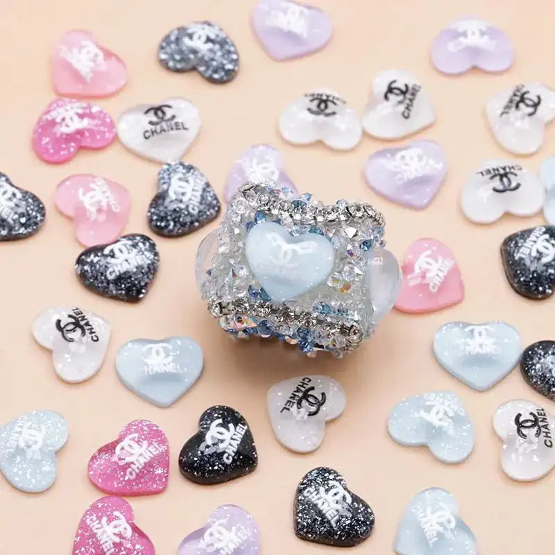 10*11 Heart Nail Charms For DIY Project -Zoe DIY Wholesale