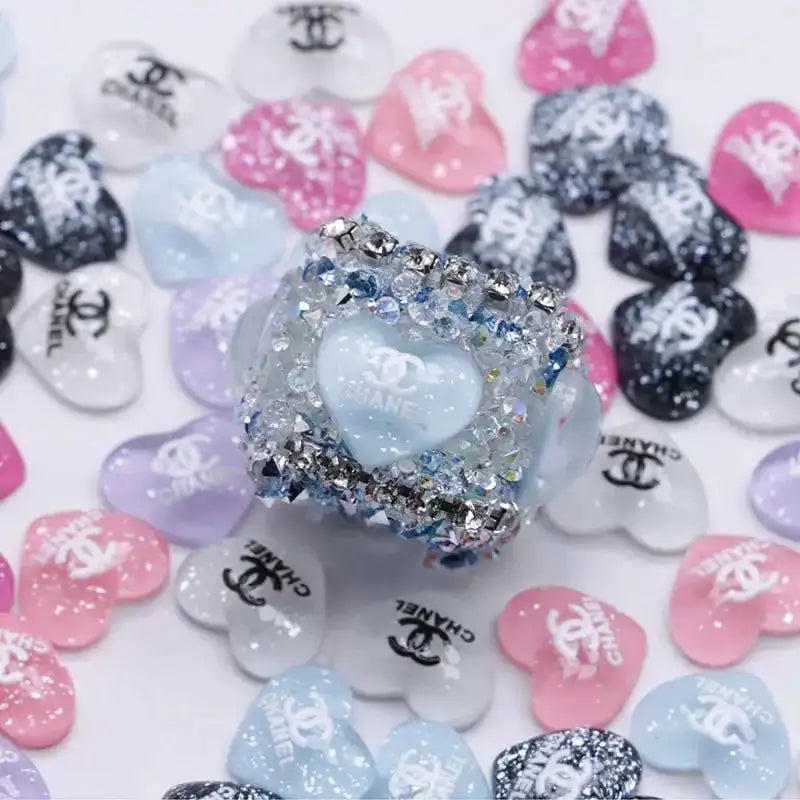 10*11 Heart Nail Charms For DIY Project -Zoe DIY Wholesale