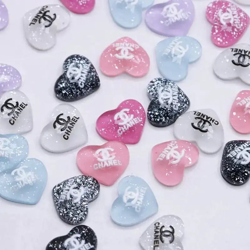 10*11 Heart Nail Charms For DIY Project -Zoe DIY Wholesale