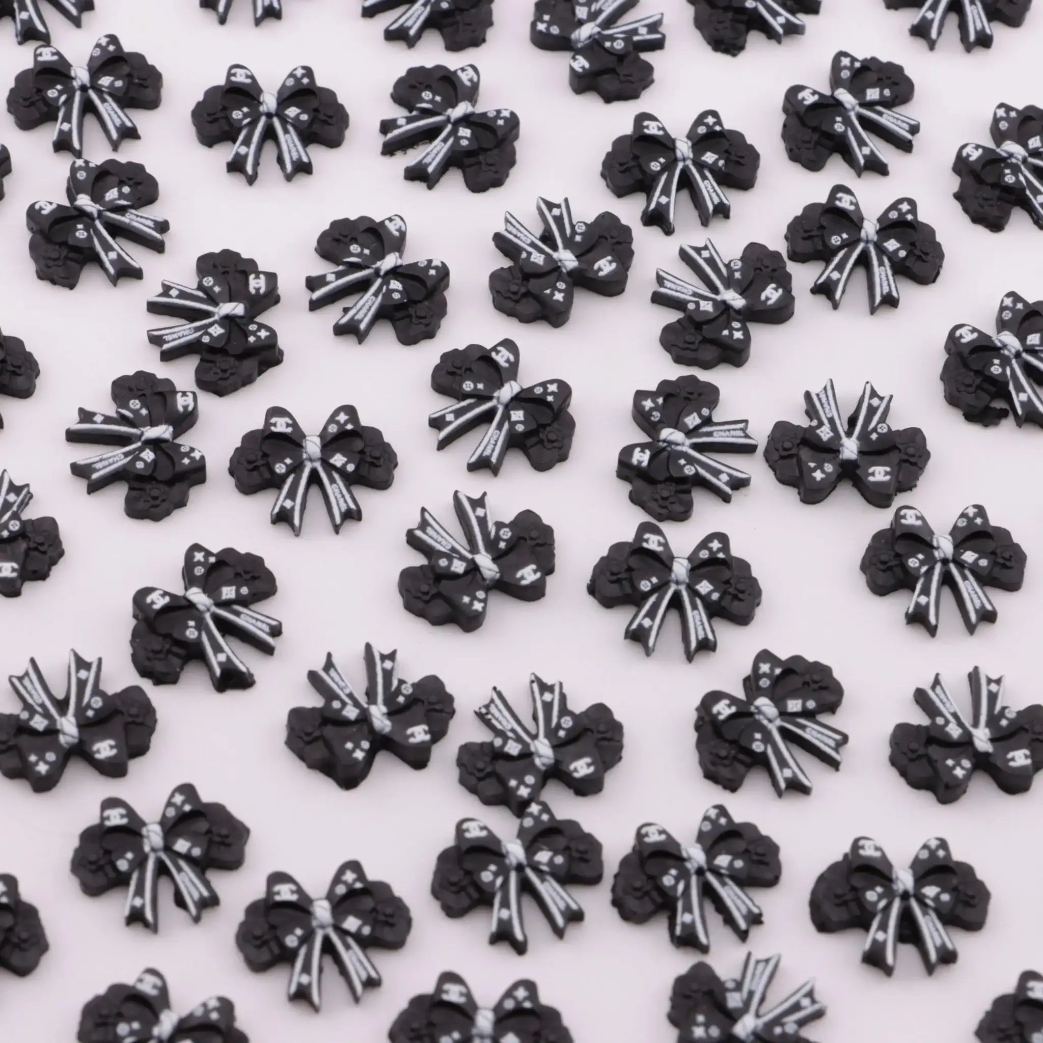 10*13mm Cc Bowknot Resin Nail Stickers -Zoe DIY Wholesale