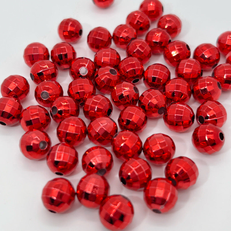 FS2455-16mm Metallic Disco Acrylic Beads Fit For Beadable Pens