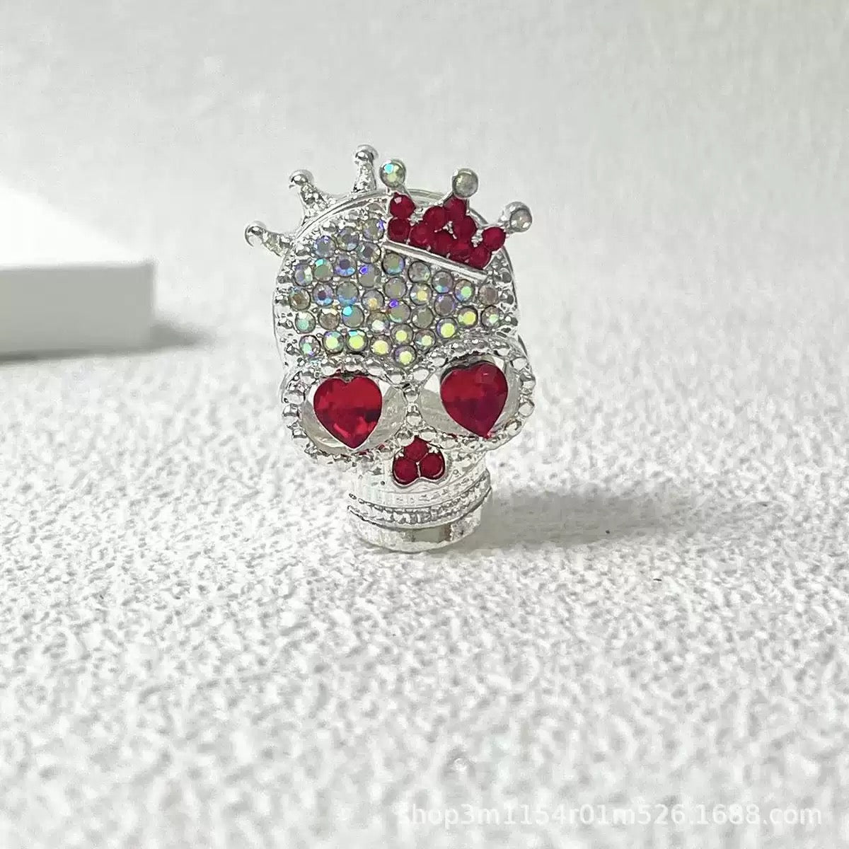 FS19376-About 29*19*16mm Halloween Skull Metal Beads