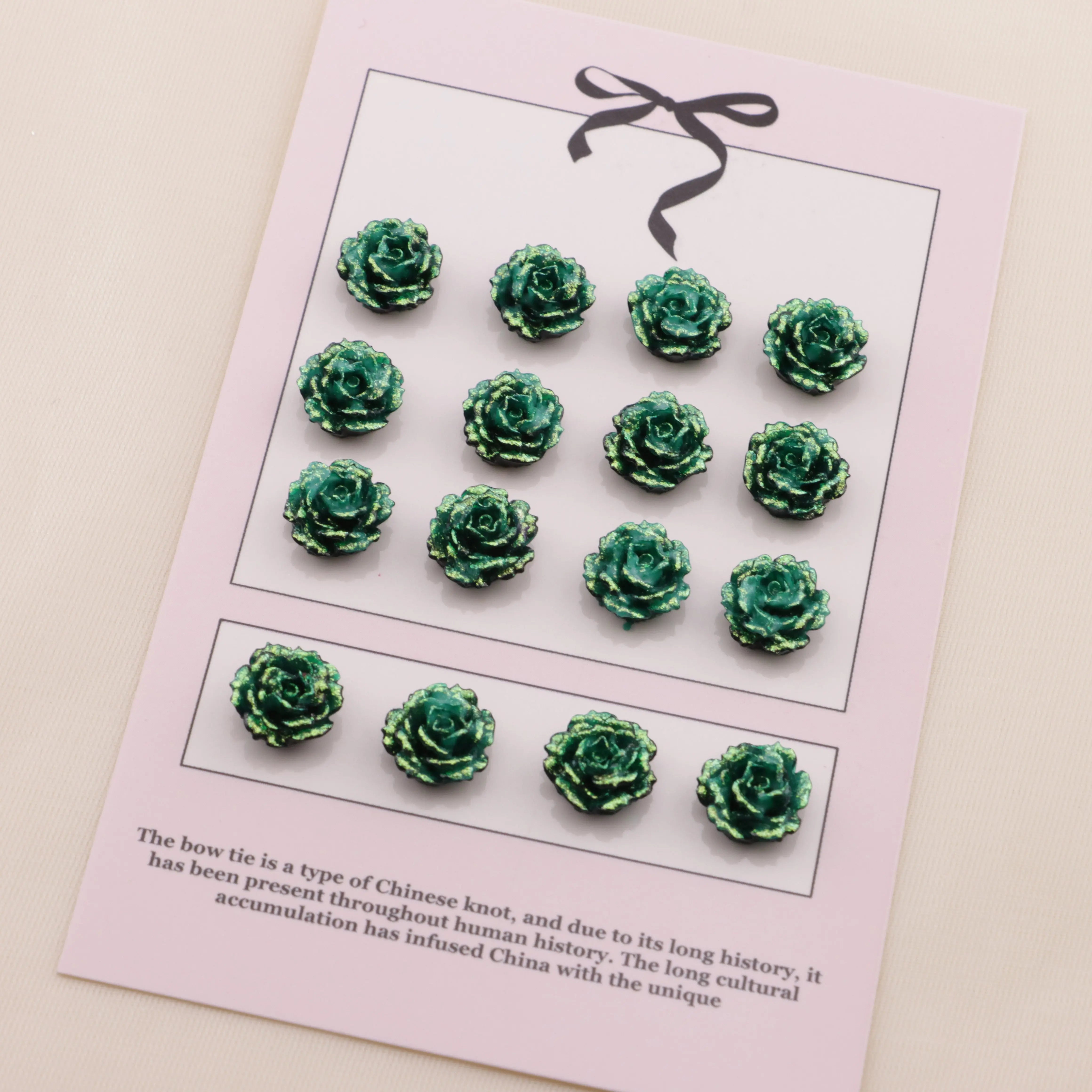 10mm Luminous Soft Flower Charms Ye Guang Ruan Hua Tie Pian For DIY Project Zoe's DIY Shop