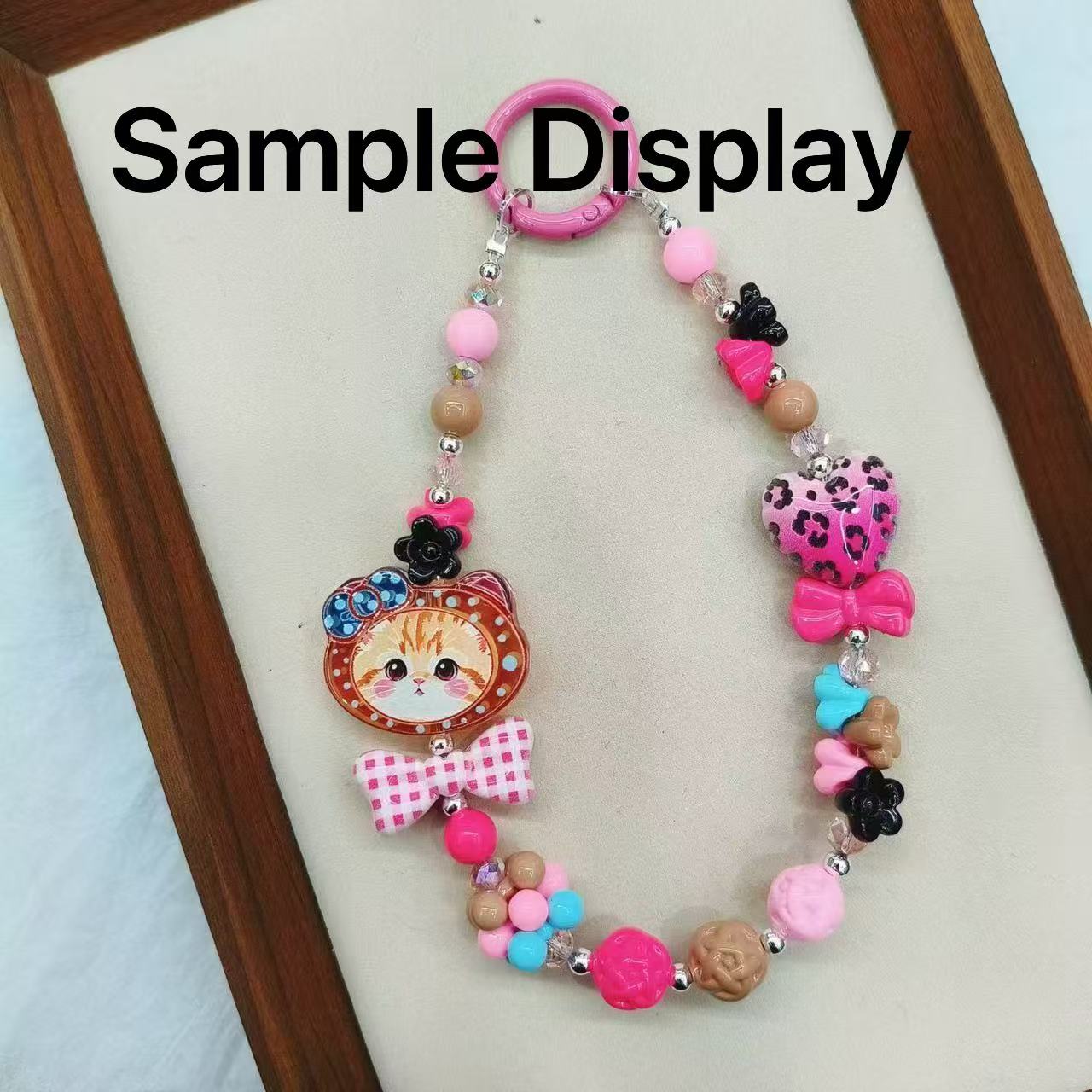 Leopard Print  Five‑Point Star Acrylic Beads ,For Pen Toppers Or Keychain,Random Mix