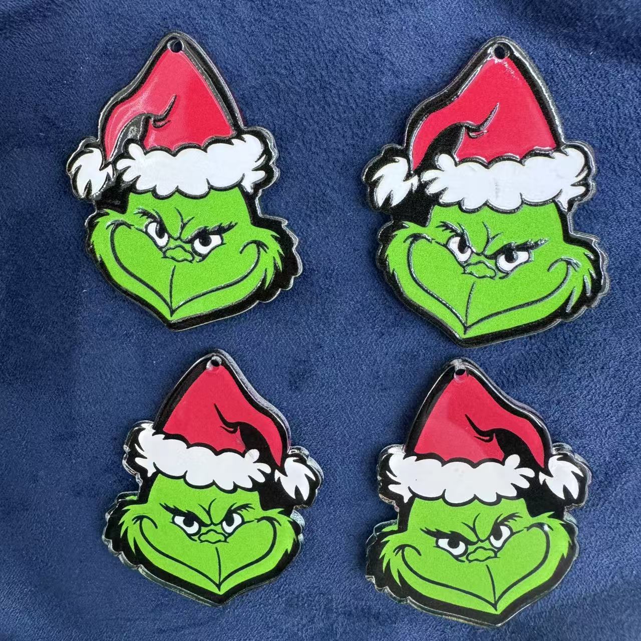 Snow monster Christmas acrylic pendant, suitable for making keychains