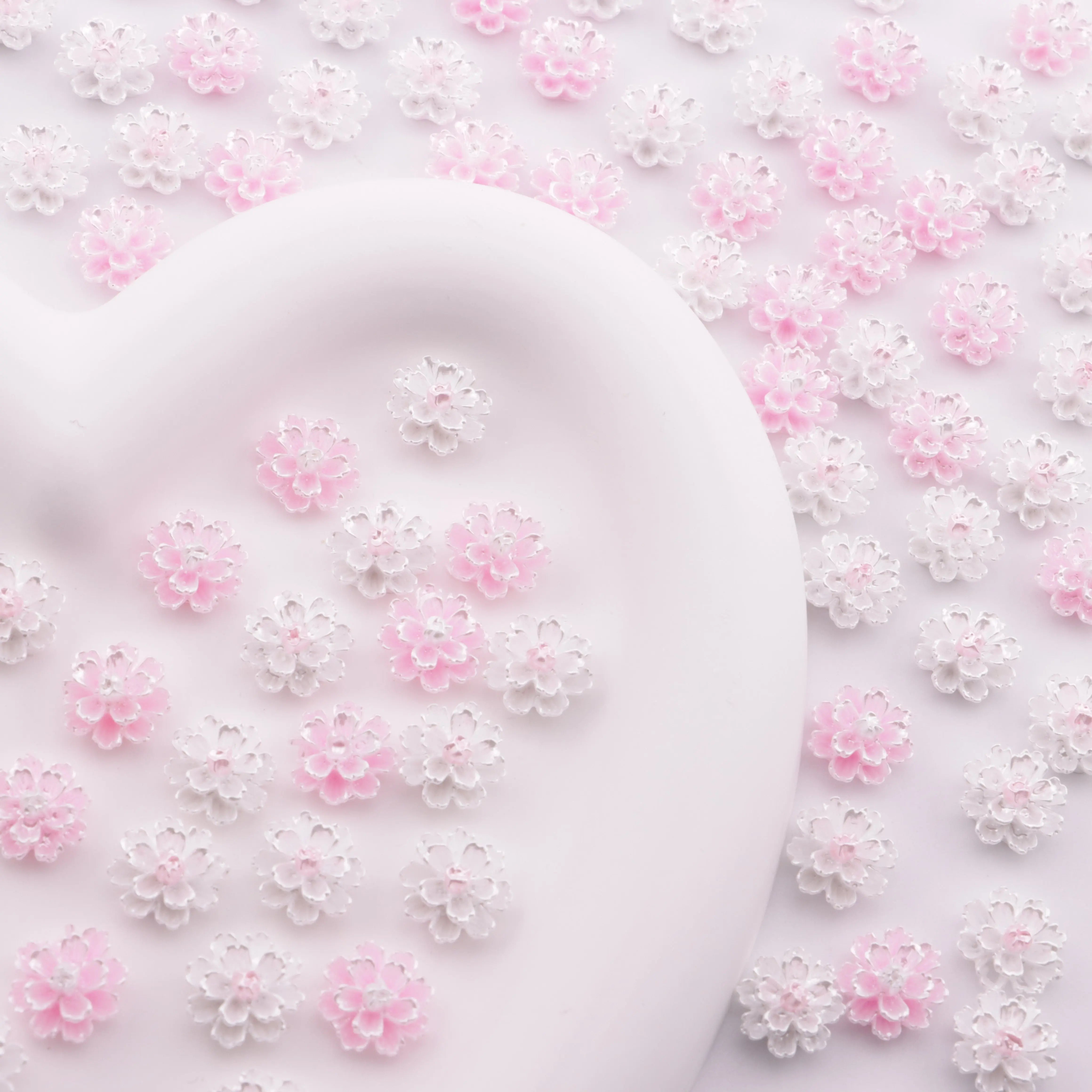 12mm Luminous Hibiscus Flower Charms Glow-In-The-Dark Hibiscus Flower Patches For DIY project Zoe's DIY Shop