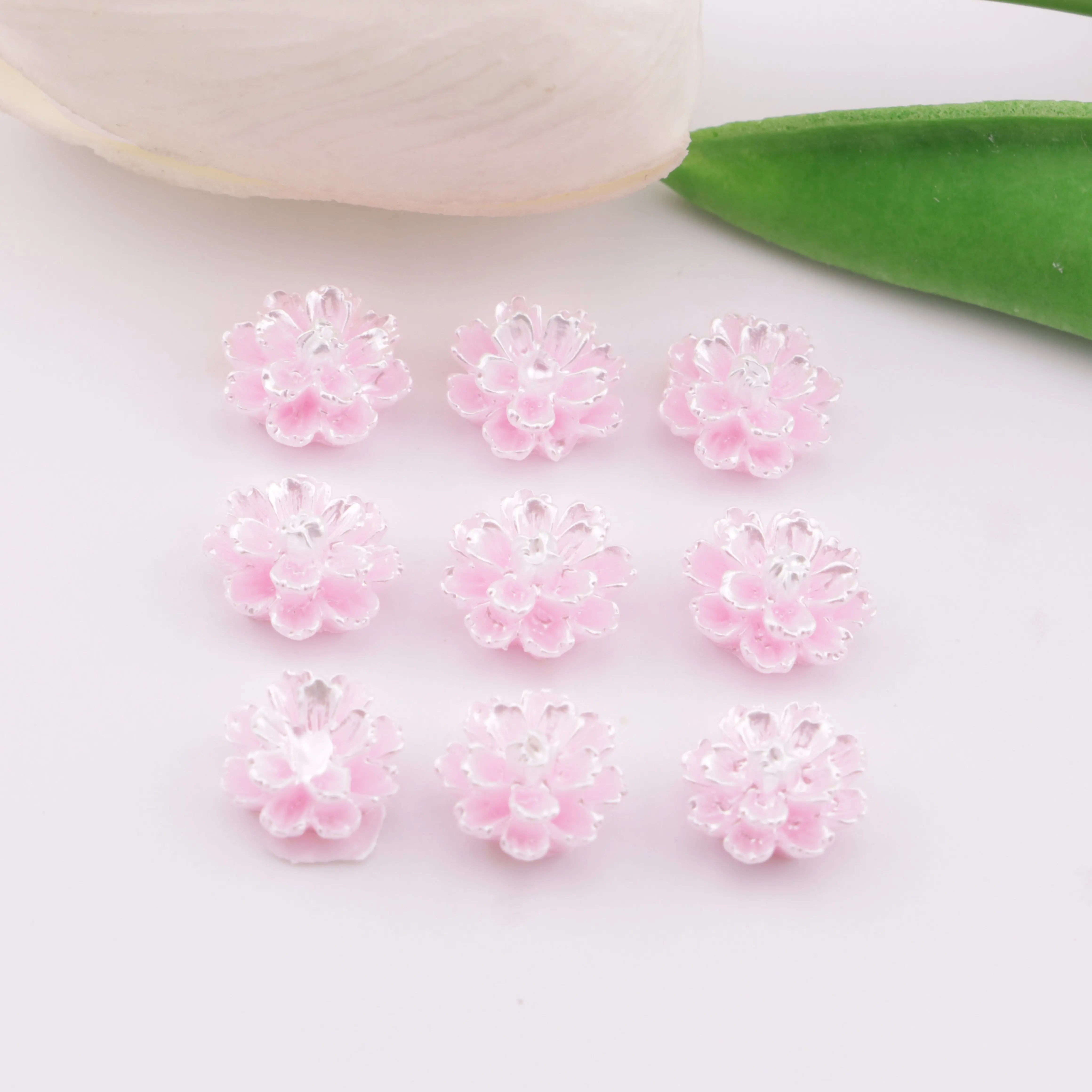 12mm Luminous Hibiscus Flower Charms Glow-In-The-Dark Hibiscus Flower Patches For DIY project Zoe's DIY Shop