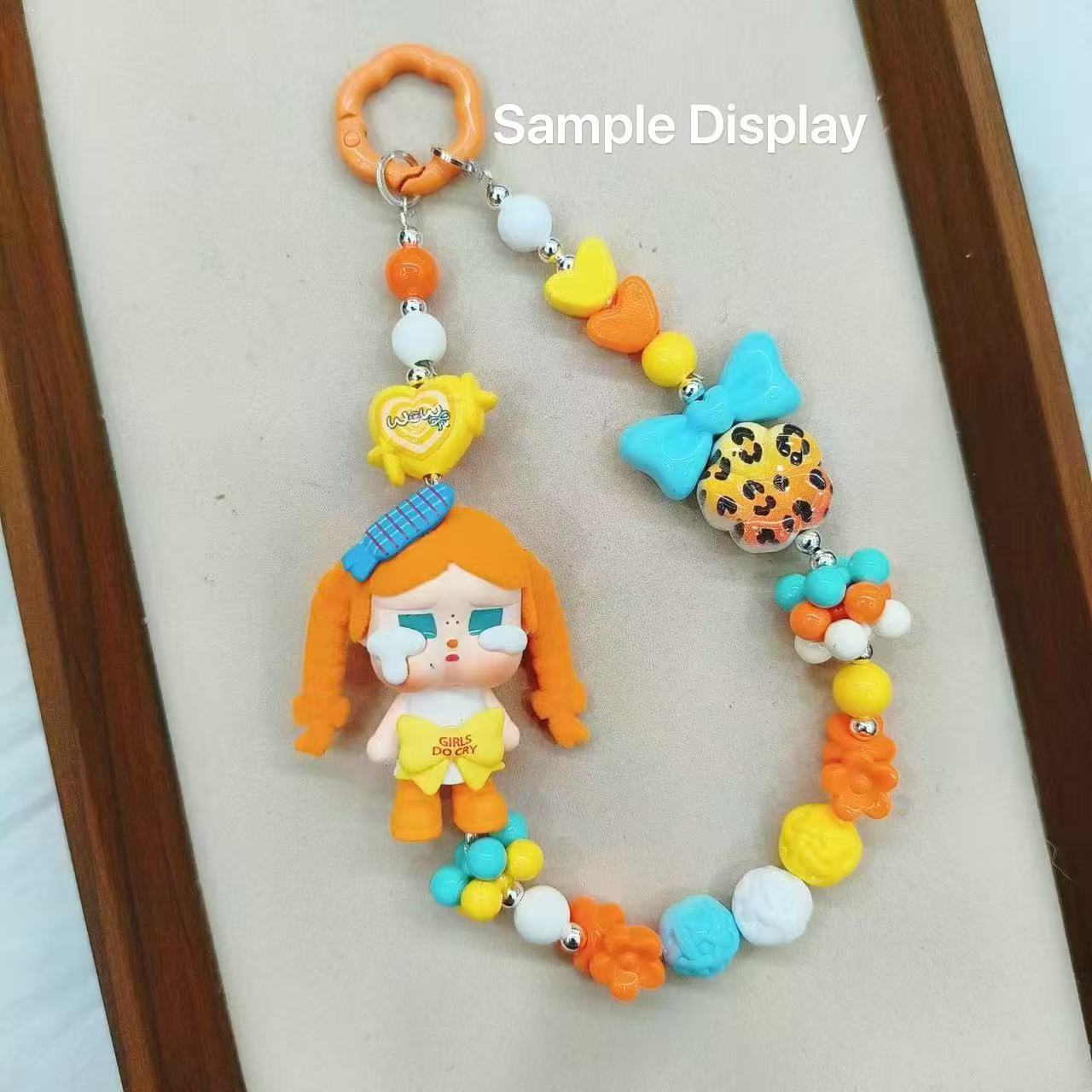 Five-Petaled Flower Acrylic Beads with Leopard Prints, For Pen Toppers Or Keychain, Random Mix
