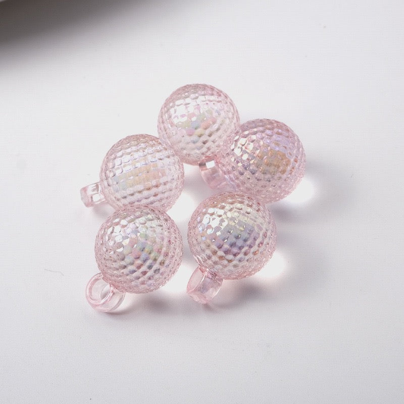 FS2424-16MM Clear Round Dangle Acrylic Beads Fit For Beadable Pens