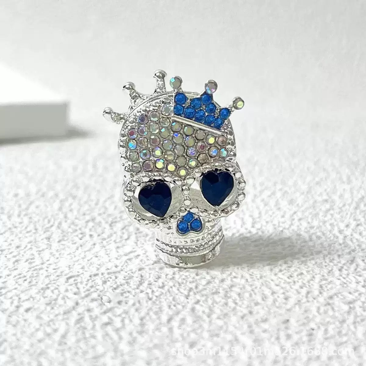 FS19376-About 29*19*16mm Halloween Skull Metal Beads