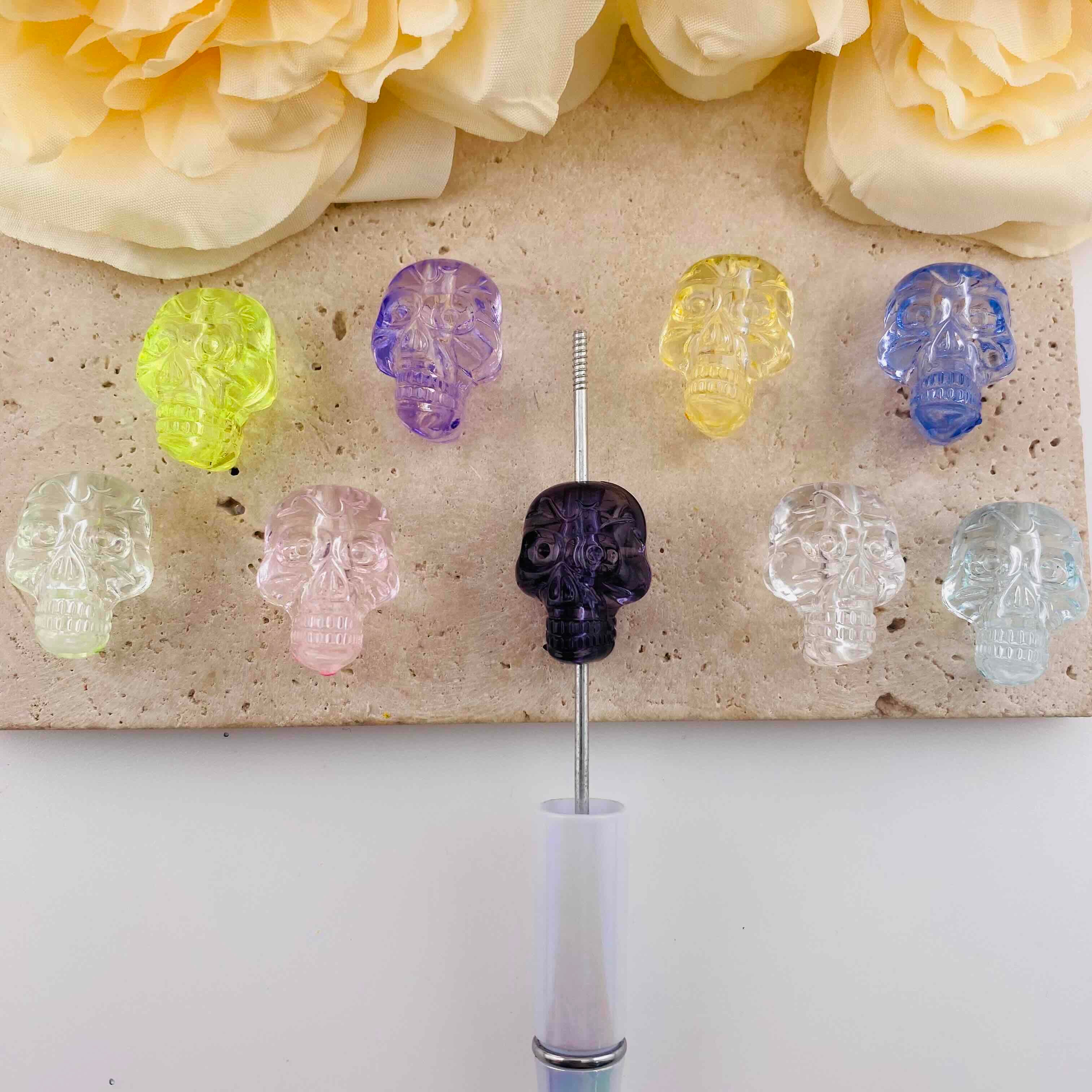 FS19910-About 15*23mm Skull Resin Beads