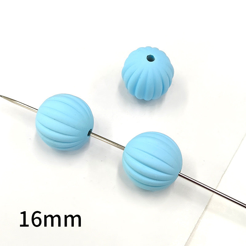 FS1949-16MM Solid Color Frosted Acrylic Beads Fit For Beadable Pens