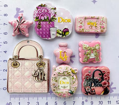 Monogram Multi‑Shape Acrylic Beads and Pendants,As Picture Shows,Random Mix