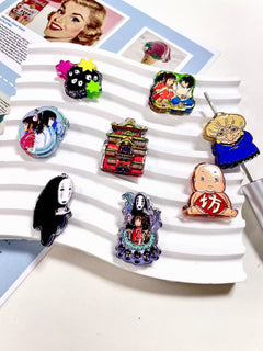 Japanese Cartoon Style Acrylic Beads for Pen Toppers,Random Mix
