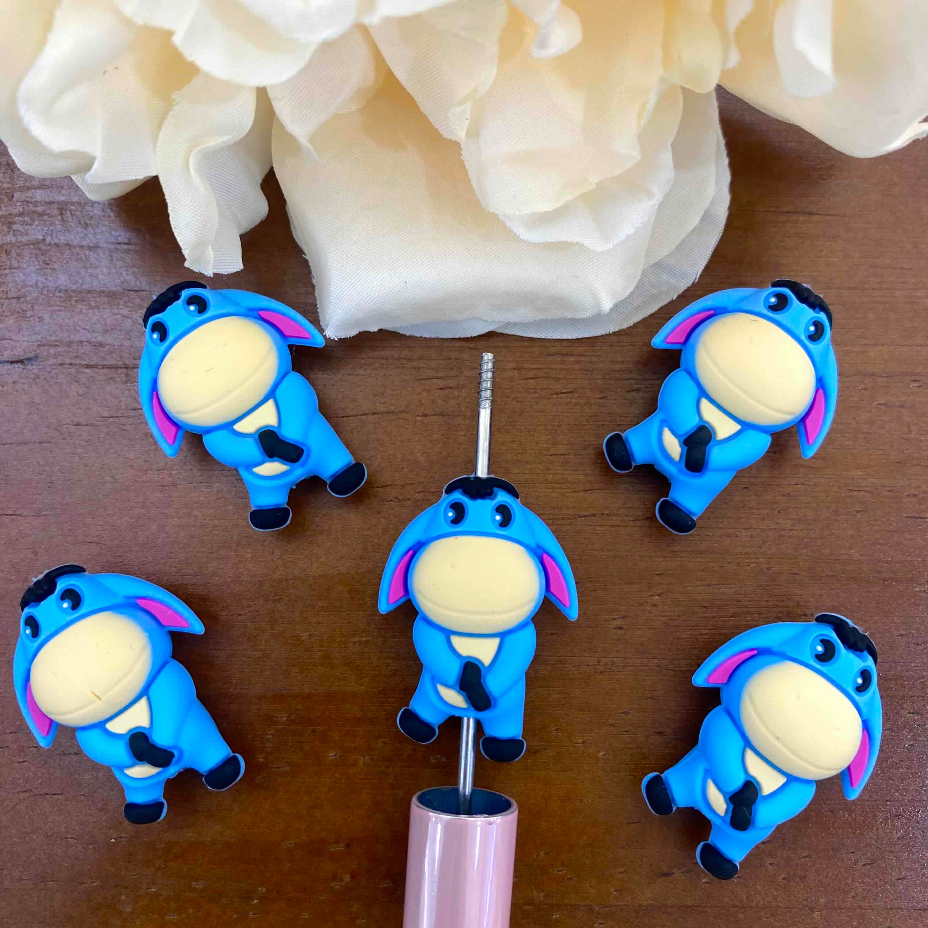 FS20224-3D Eeyore Silicone Focal Beads