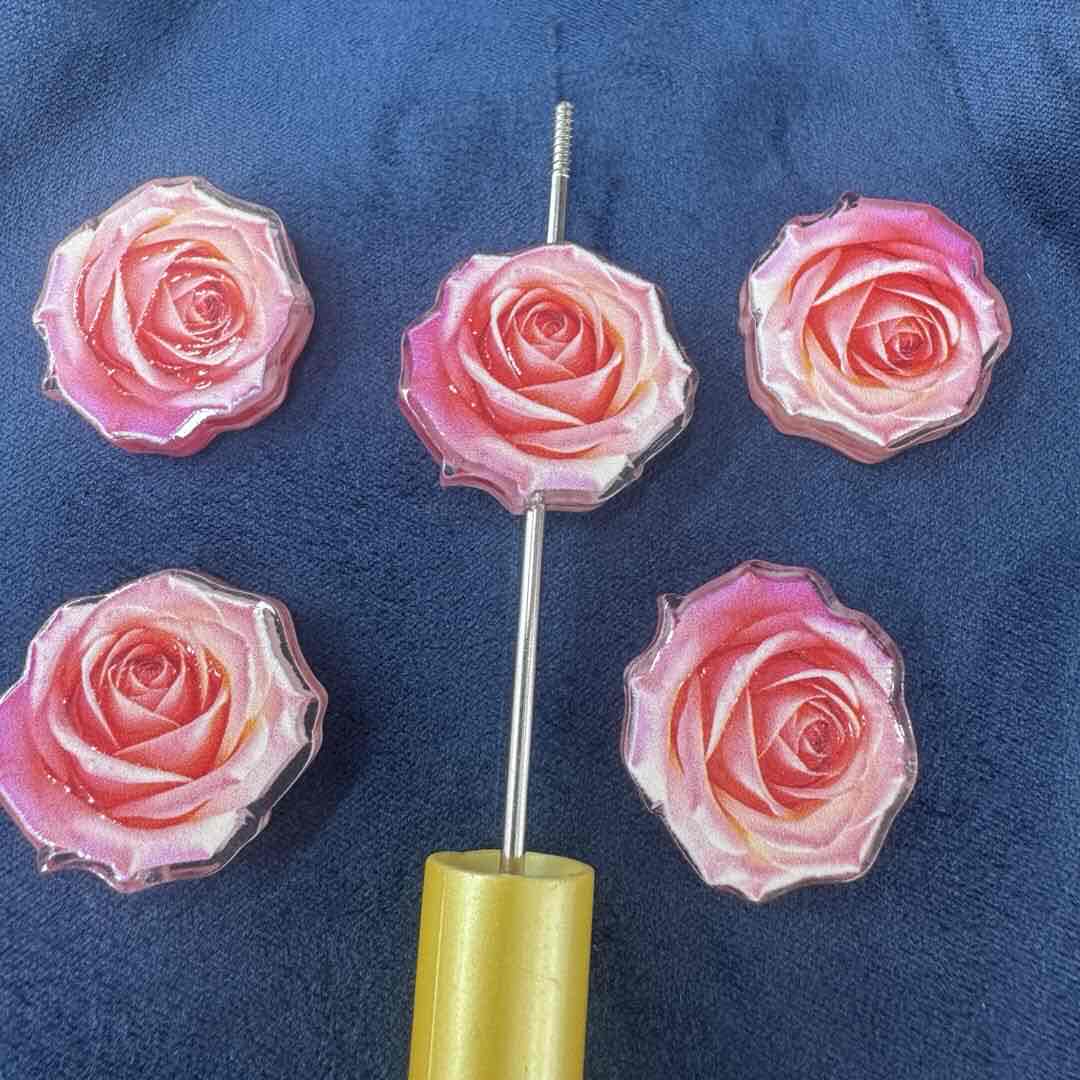 FS20262-FlowerAcrylic Focal Beads