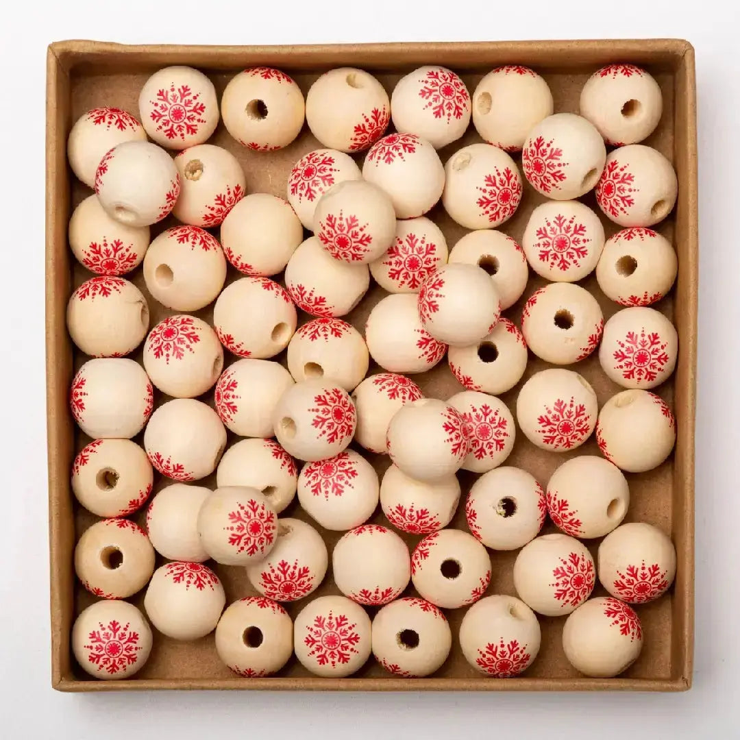 15MM Snowflake Silicone Beads for  DIY Keyrings Crafts Jewelry Making Zoe DIY Wholesale