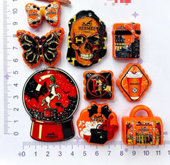 Monogram Multi‑Shape Acrylic Beads and Pendants,As Picture Shows,Random Mix