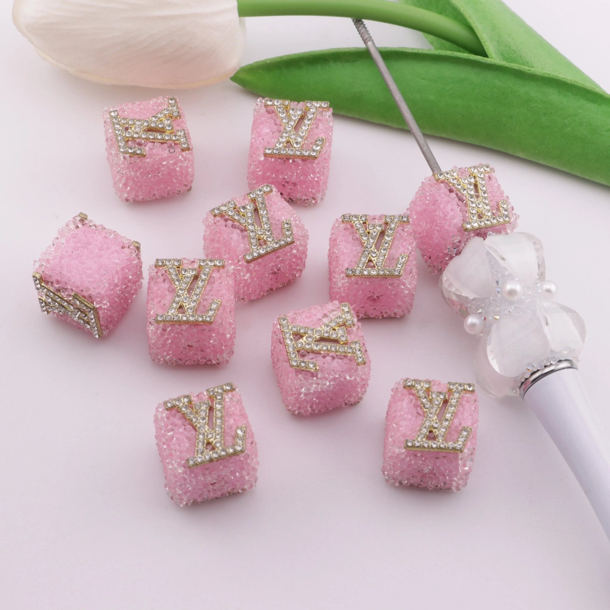 15mm Resin Transparent Square Beads Cube Candy Sugar Beads, Geometric Faceted Beads, Loose Spacer Beads, for Adults Pens Jewelry Making DIY Bracelets Keychains Crafts -Zoe DIY Wholesale