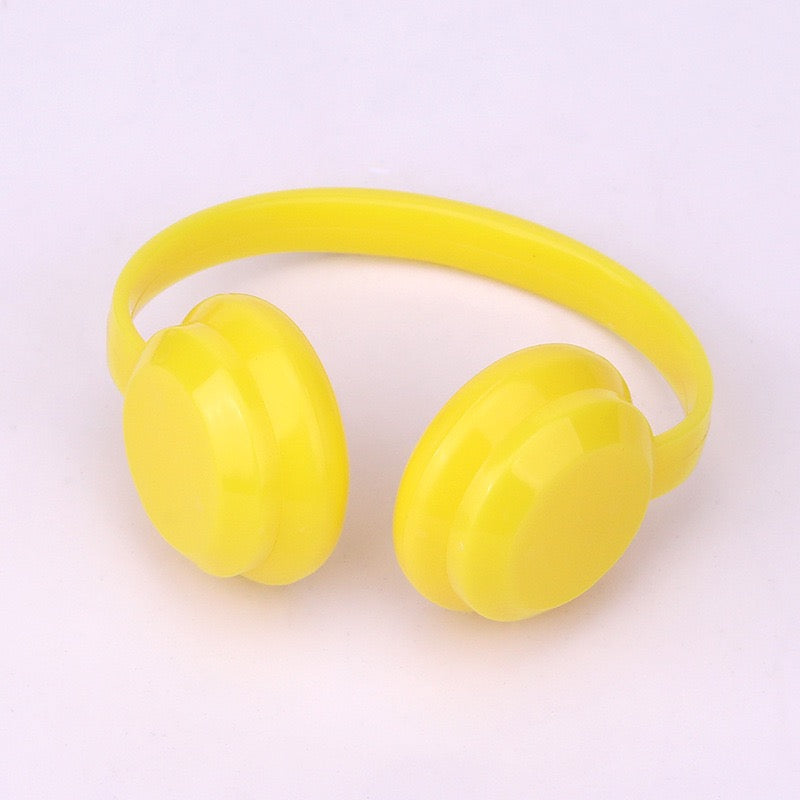 FS5622-Solid Color Ear Phone For 17cm Labubu 1.0-2.0-3.0-4.0 Zoe's DIY Shop