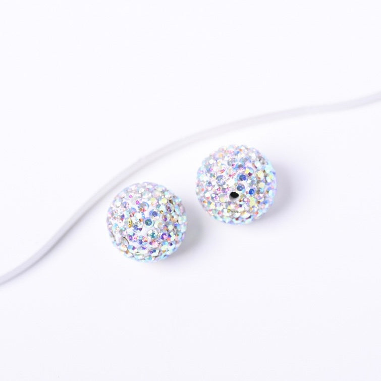 FS20234-16mm Rhinestone Clay Beads For Making Keychain Beadable Pens