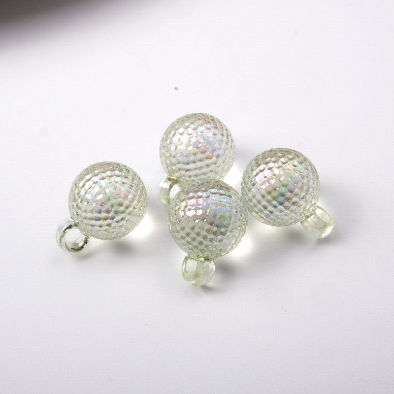 FS2424-16MM Clear Round Dangle Acrylic Beads Fit For Beadable Pens