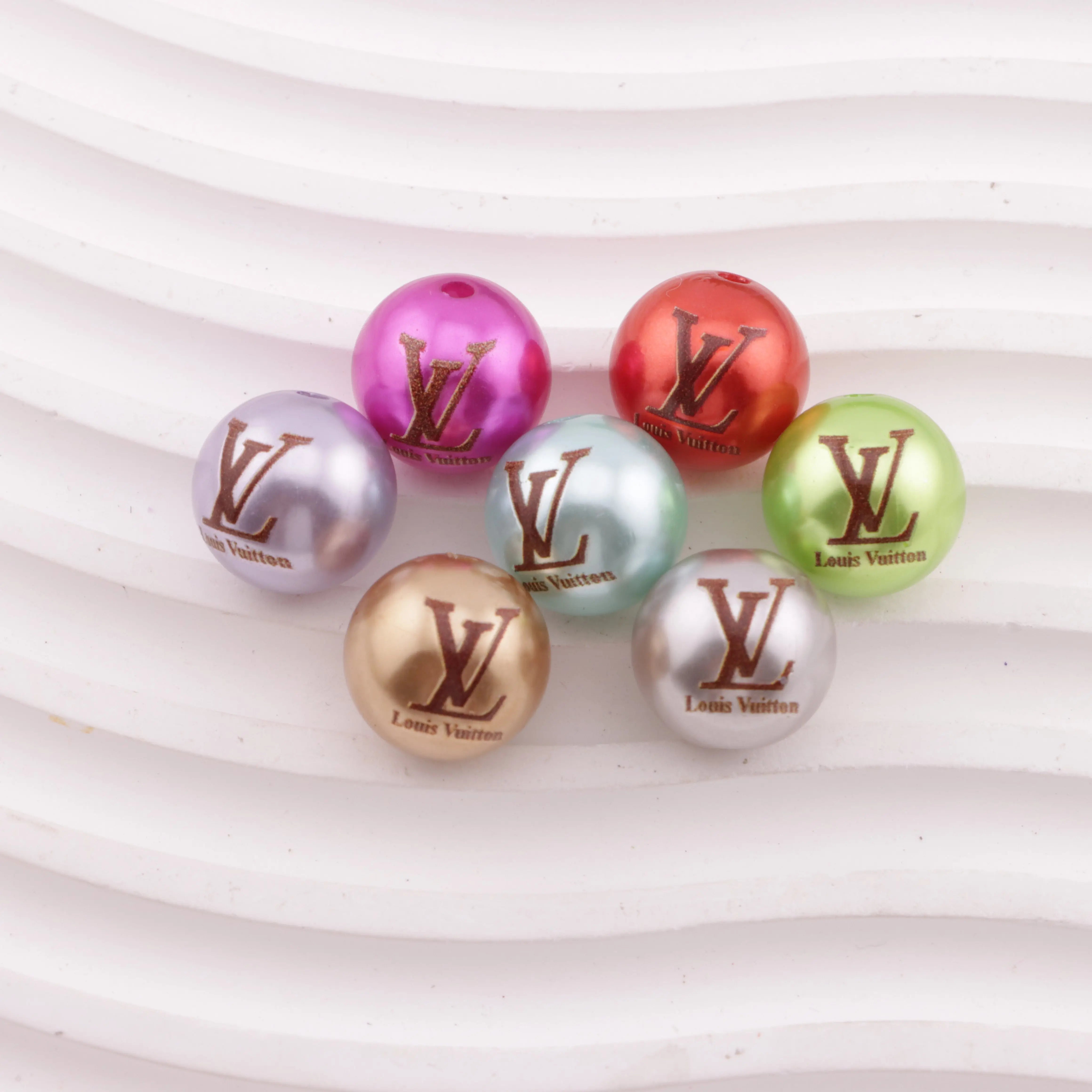 16MM Random Mixed Color Acrylic Beads For Beadable Pens Jewelry Making Zoe's DIY Shop