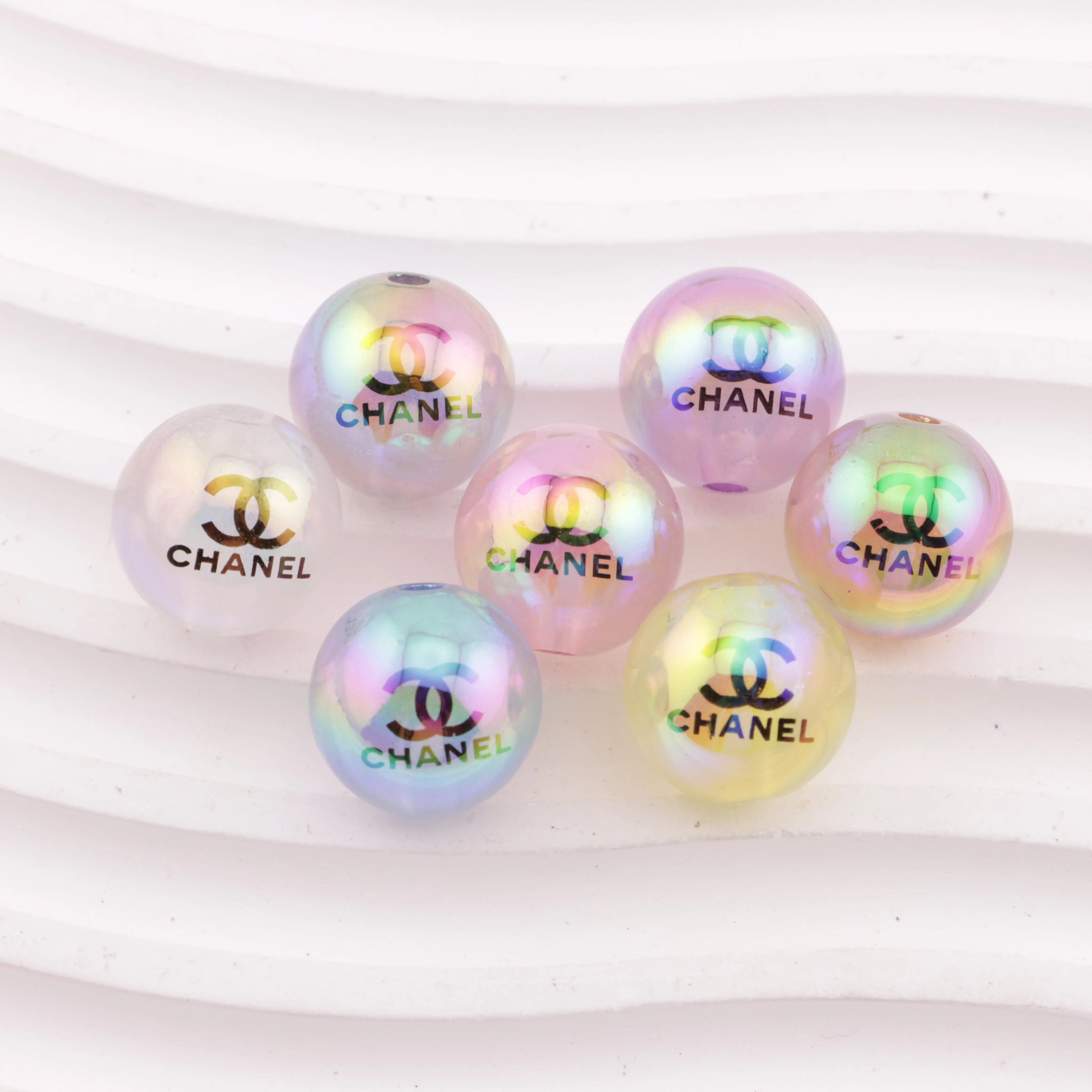 16mm Glowing Beads UV Coating Glow-In-The-Dark Jelly Acrylic Beads Zoe's DIY Shop