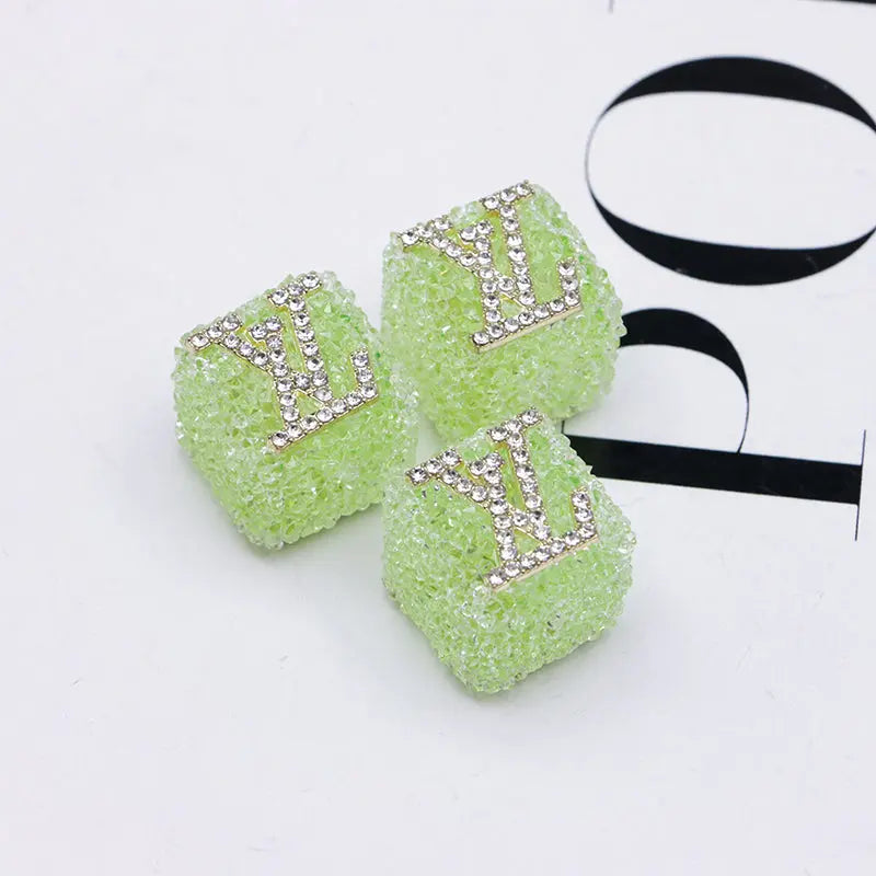 16mm LV Sugar Beads for Crafts DIY Bracelets Keychains Pens Jewelry Making Supplies Zoe's DIY Shop