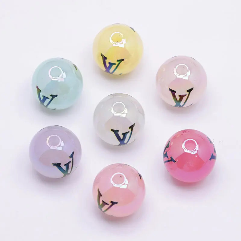 16mm Random Mixed Color Acrylic Beads Zoe's DIY Shop