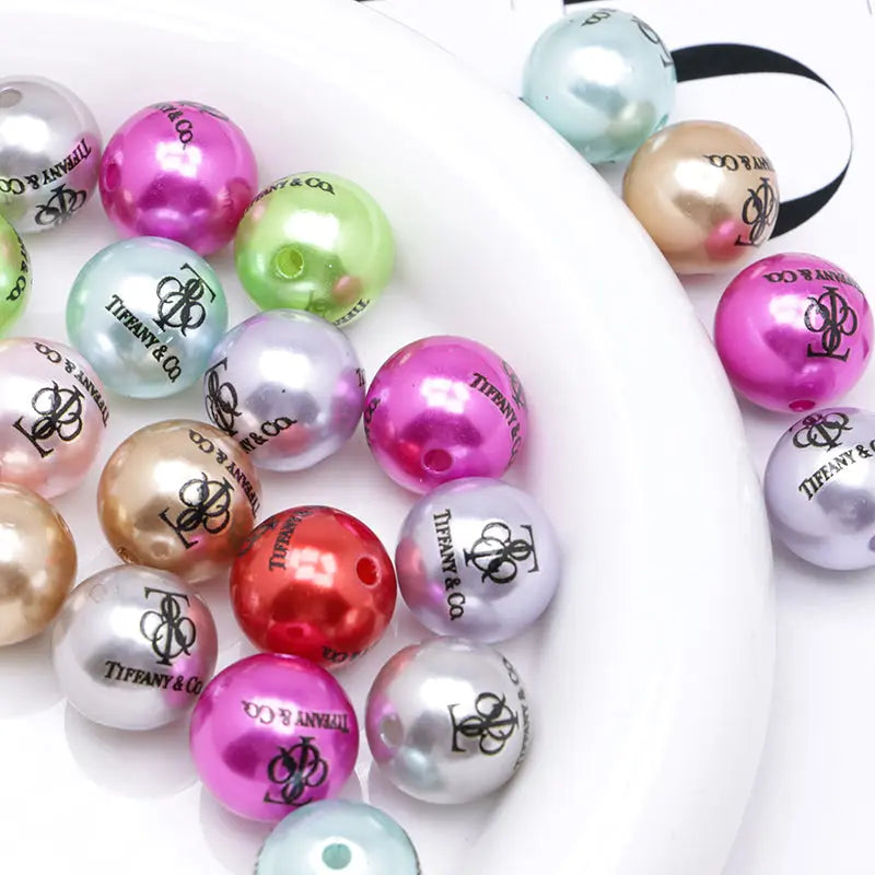 16mm Random Mixed Color Pearl Looking Acrylic Beads Zoe's DIY Shop