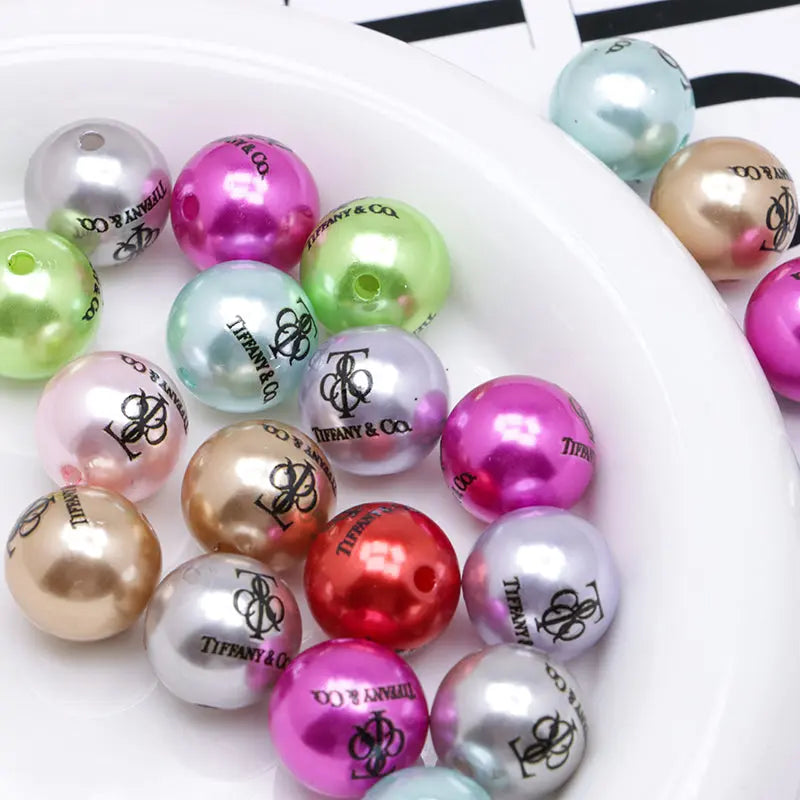 16mm Random Mixed Color Pearl Looking Acrylic Beads Zoe's DIY Shop