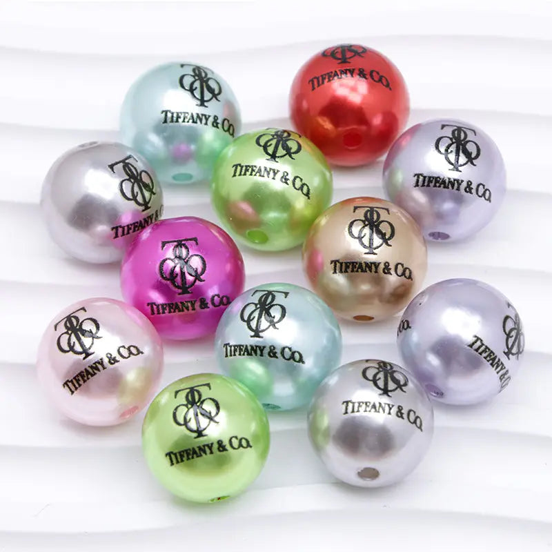 16mm Random Mixed Color Pearl Looking Acrylic Beads Zoe's DIY Shop