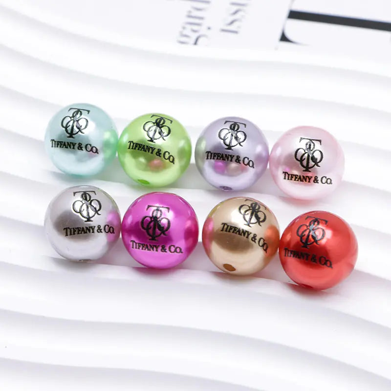 16mm Random Mixed Color Pearl Looking Acrylic Beads Zoe's DIY Shop