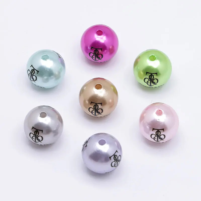 16mm Random Mixed Color Pearl Looking Acrylic Beads Zoe's DIY Shop