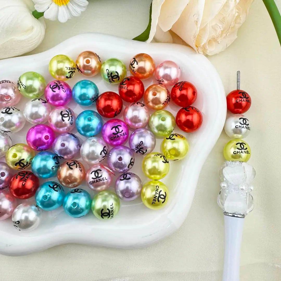 16mm Random Mixed Color Pearl Looking Acrylic Beads for DIY Jewelry Making Necklace Bracelet Earrings Keychain Making Zoe DIY Wholesale