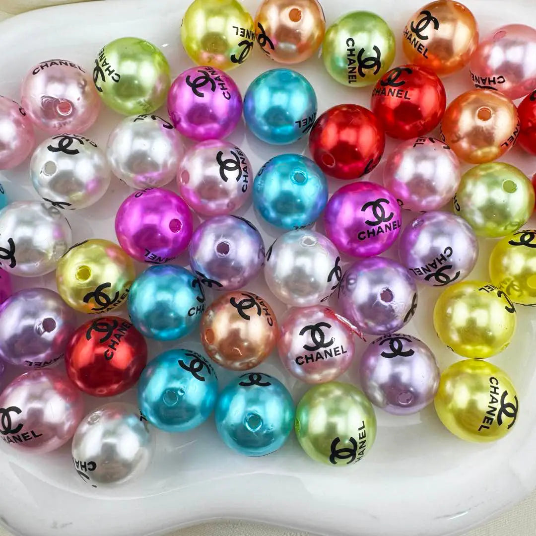 16mm Random Mixed Color Pearl Looking Acrylic Beads for DIY Jewelry Making Necklace Bracelet Earrings Keychain Making Zoe DIY Wholesale