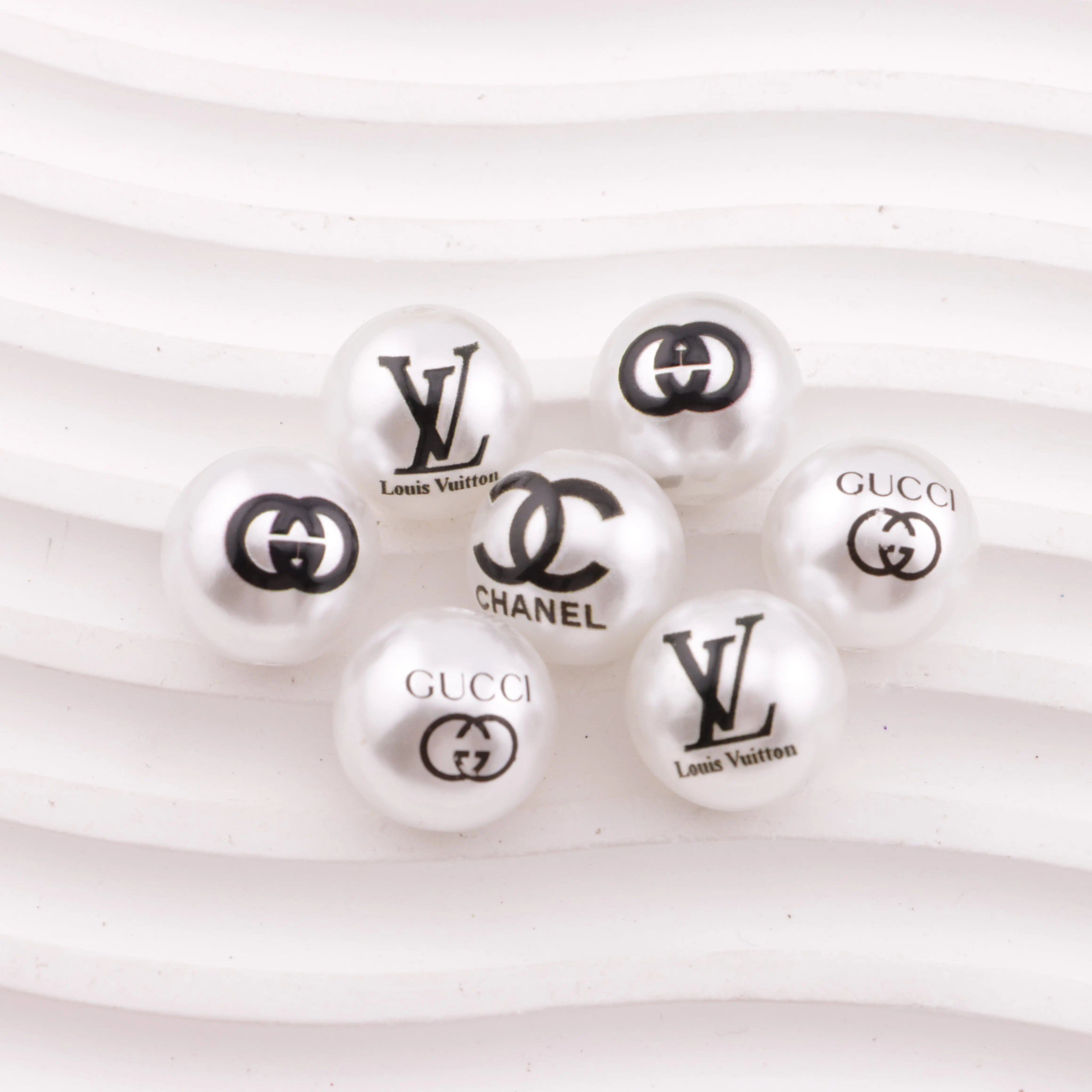 16mm Random Mixed Printed Acrylic Beads Zoe's DIY Shop