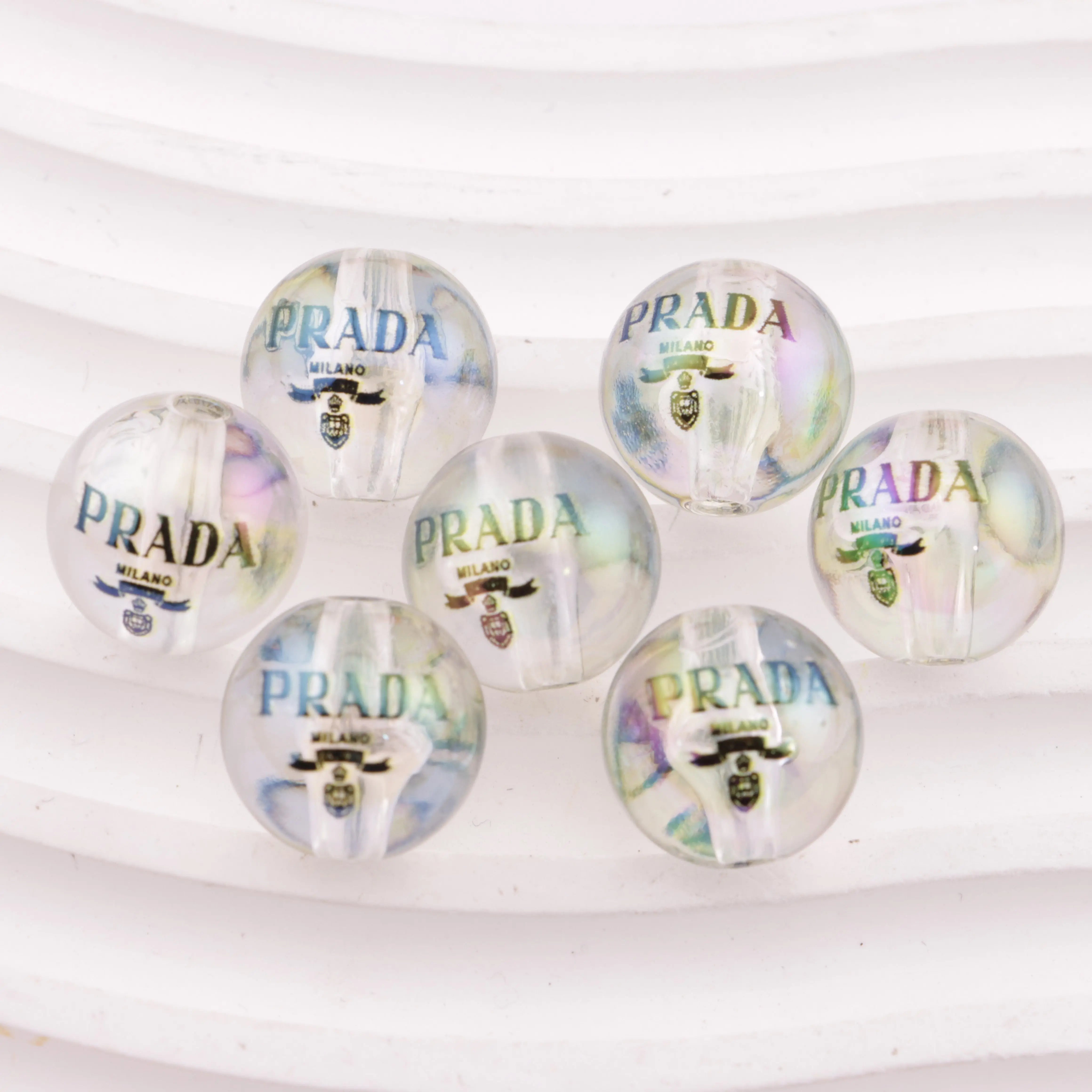 16mm Transparent Prada Acrylic Beads Zoe's DIY Shop
