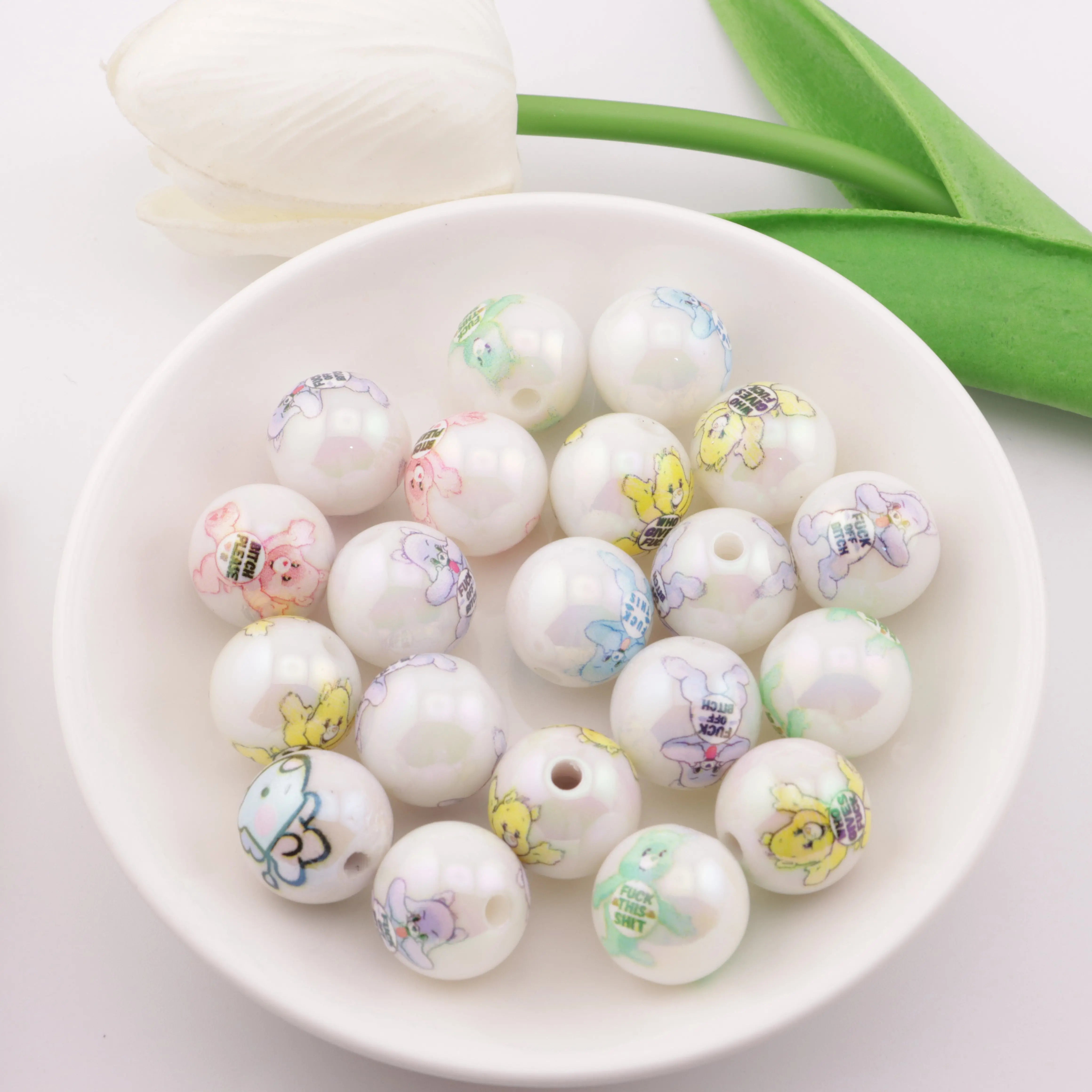 16mm UV Printed Beads Zoe's DIY Shop