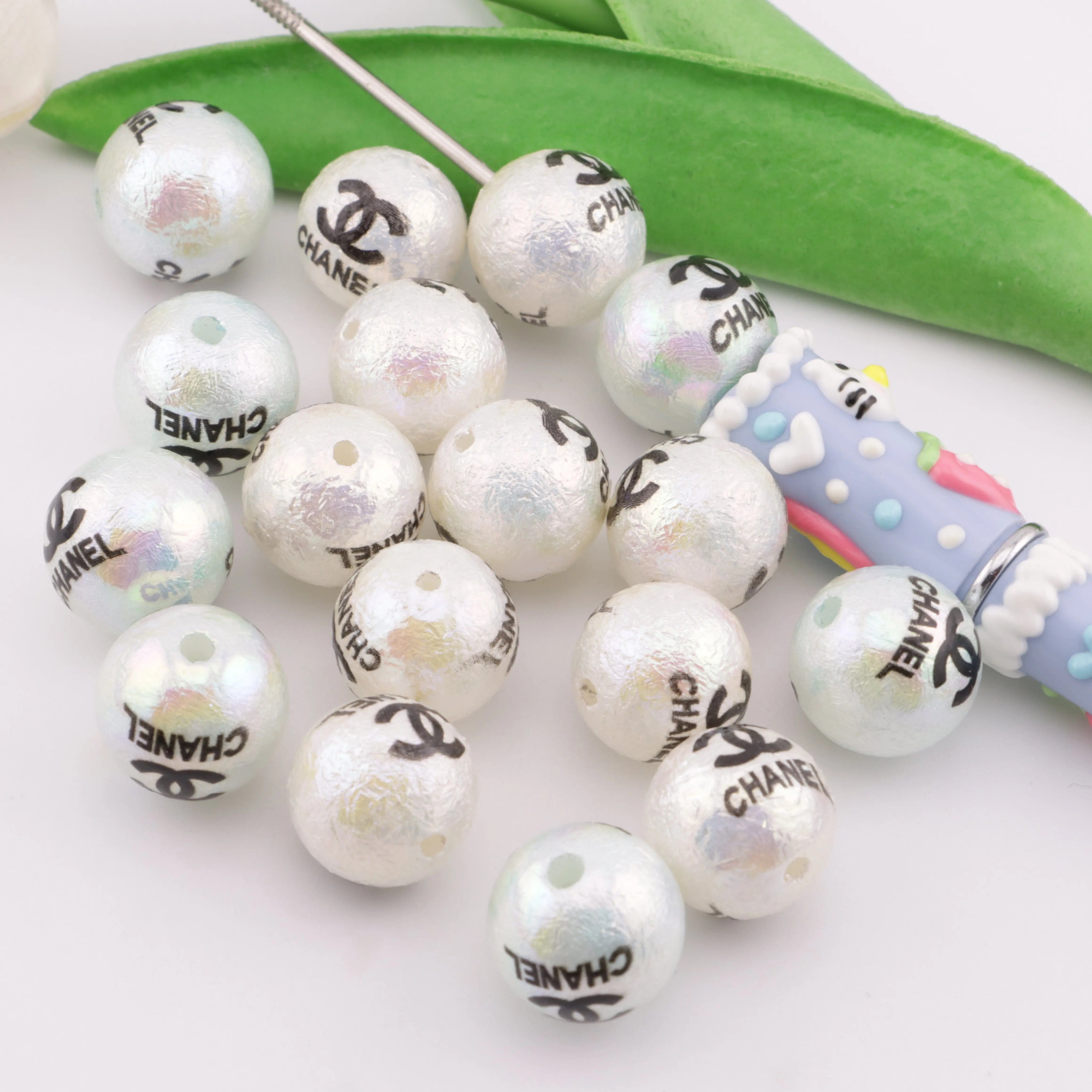 16mm Wrinkled CC Acrylic Beads Beads Acrylic Zoe's DIY Shop